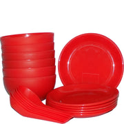 2183 Soup Bowl Set With Spoon And Saucer - 18 Pcs thumbnail 3