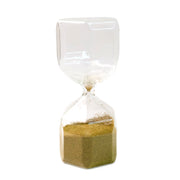 Faceted Glass Hourglass Sand Timer - (1 Pc  4 Minutes Approx Time) thumbnail 3
