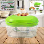 Manual Hand Push Garlic Cutter  Vegetable Chopper (1 Pc) thumbnail 1