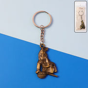 Premium Antique-gold Metal Bal Krishna Makhan Chor Keychain (1 Pc) thumbnail 1