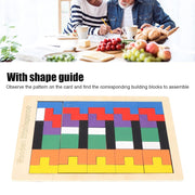 4296 Wooden Blocks Puzzle Childrens Educational Toys Russian Block Block Puzzle For Early Childhood Education And Relaxing Brain Toys Help Prevent thumbnail 4