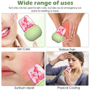 7234 Ice Roller For Face Massage  Eye Anti-leak Silicone Ice Face Roller Ice Mould With Cleansing Brush Ice Facial Roller For Eliminate Edema  Calm Skin Shrink Pore Women Skin Care thumbnail 2