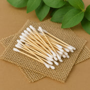 Eco-friendly Wooden Cotton Ear Buds (1 Pkt  100 Pcs Approx) thumbnail 2
