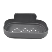 Plastic Soap Dish Holder For Bathroom Shower Wall Mounted Self Adhesive (1 Pc) thumbnail 4