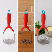 5493 Kitchen Food Masher Fruit Tool Masher Professional Masher Kitchen Tool Kitchen Masher With Comfortable Grip Heavy Duty Potato Masher Perfect For Bean Vegetable Fruits Masher (1 Pc) thumbnail 3