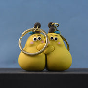2-in-1 Cute Cartoon Couple Keychain thumbnail 4