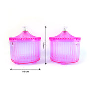 Plastic Luxury Transparent Dry Fruit Storage Jars  (2 Pc) thumbnail 2