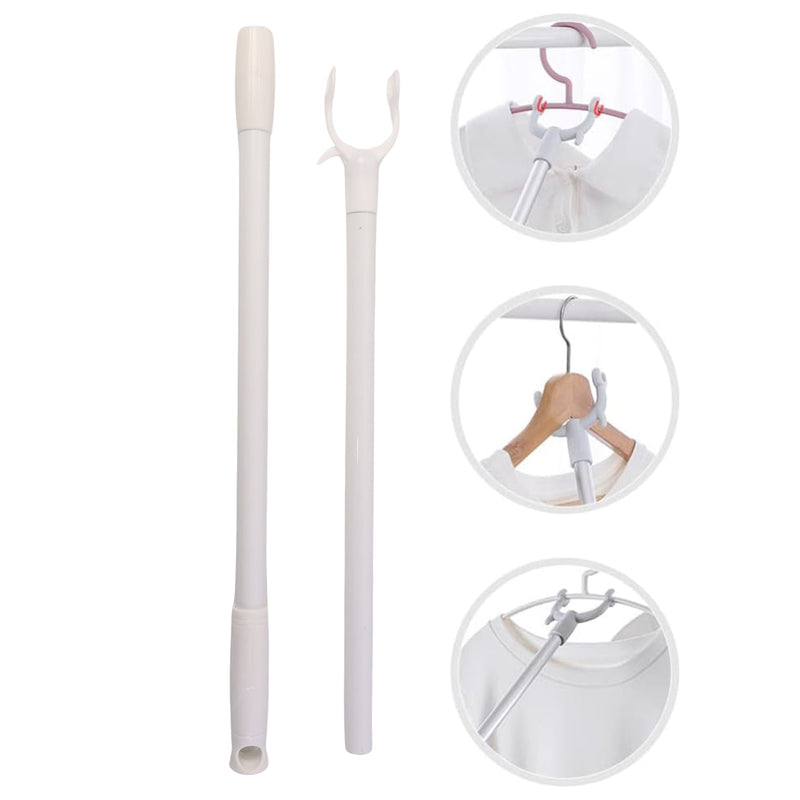 Premium Long Reach Clothes Hook Rod (120 Cm 1 Pc)