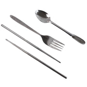 Portable Utensils Travel Camping Cutlery Set 4 Pc With Case thumbnail 1