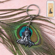 Adiyogi Shiva Face Metal Keychain (1 Pc) thumbnail 6