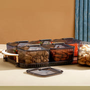 Liger Multipurpose Transparent Spice Jar Set With Tray And Lids 400ml Approx (6 Pc) thumbnail 4