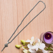 Silver Chain With Gada Pendant  Locket (1 Pc) thumbnail 1
