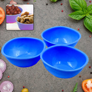 5722 Bpa Free Plastic Bowl Set For Cereal Salad Rice Soup Pasta Snack Bowl Microwave Safe Dishwasher Safe (3 Pcs Set) thumbnail 1