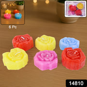 Rose Shaped Wax Candle Set (6 Pc) thumbnail 7