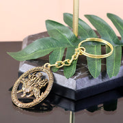 Premium Golden Metal Durga Maa Keychain (1 Pc) thumbnail 2