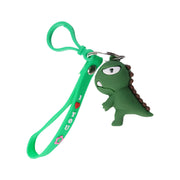 Cute Dinosaur Cartoon Silicone Keychain (1 Pc) thumbnail 3