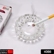 4066 Paricutin Glass Crystal Quality Cigar Cigarette Ashtray Round Tabletop For Home Office Indoor Outdoor Home Decor thumbnail 6