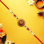 Traditional Om Design Rakhi thumbnail 3