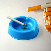 Oblivion Durable Plastic Ashtray With Wide Bowl And Triple Cigarette Holder Slots (1 Pc) thumbnail 2