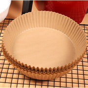 Round Air Fryer Disposable Paper Liner  (50 Pcs Set  160mmx45mm) thumbnail 6