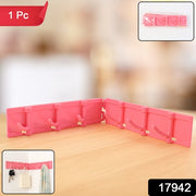 Foldable Rotating Wall-mounted Multipurpose 6 Hook Rack (1 Pc) thumbnail 5