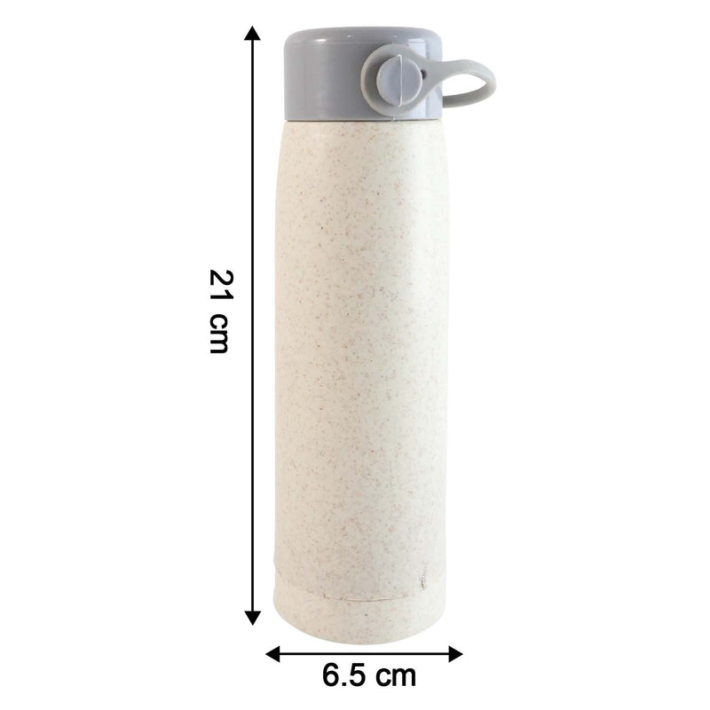 6951 High Portable Water Bottle Creative Wheat Fragrance Glass Bottle Water With Mobile Phone Holder Wide Mouth Glass Water 380ml (Moq - 80 Pc)