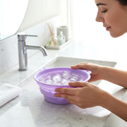 Multipurpose Folding Silicone Facial Ice Bath Bowl thumbnail 2