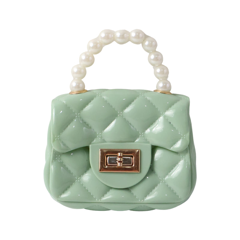 Elegant Quilted Mini Handheld  Sling Fashion Handbag (1 Pc)