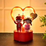 Cute Romantic Couple Love Showpiece With Heart Frame (1 Pc) thumbnail 2