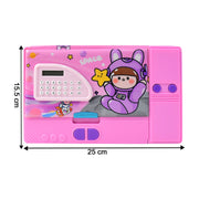 Multi-functional Space Theme Pencil Box With Built-in Calculator (1 Pc) thumbnail 2