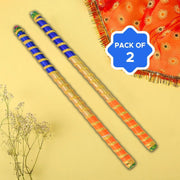 Traditional Decorative Dandiya Sticks Pair For Navratri Garba (2 Pc) thumbnail 3
