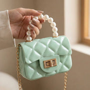 Elegant Quilted Mini Handheld  Sling Fashion Handbag (1 Pc) thumbnail 4