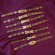 Metal Rakhi Bracelet For Brother Chain Rakhi With Wording (Mix Design 1 Pc) thumbnail 3