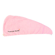 Ultra Soft Microfiber Hair Drying Towel Wrap With Button Lock (1 Pc) thumbnail 4