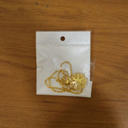Elegant Floral Design Gold Plated Pendant Necklace (1 Pc) thumbnail 6