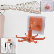 Orange 360 Rotating Wall Mounted Kitchen Utensils Hook Stand (1 Pc) thumbnail 4