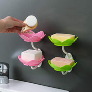 7963 Dabble Layer Flower Self Draining Soap Dish Holder Bathroom Shower Soap Holder Dish Storage Plate Tray For Bathroom Kitchen Bathtub thumbnail 1