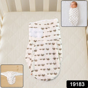 Soft Cotton Adjustable Baby Swaddle Wrap For Newborns (1 Pc) thumbnail 7