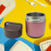 5765 Vacuum Insulated Lunch Box 304 Stainless Steel Used For Lunch Storage Double-layer Travel Hiking Picnic Food Jar With Folding Spoon And Handle Bpa Free Thermos Lunch Box For Kids Adults (1600 Ml) thumbnail 3