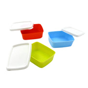 5556 Plastic Airtight Containers Set Small Plastic Container Set Rectangular Plastic Food Pickle Fridge Containers Multicolor Kitchen Storage Container (3 Pcs Set) thumbnail 2