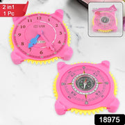 2-in-1 Navigation  Direction North-south Compass With Clock (1 Pc) thumbnail 3