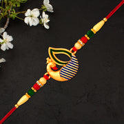 Beautiful Peacock Feather Rakhi thumbnail 1