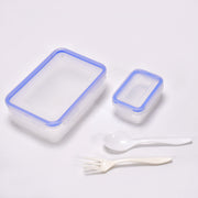 7070 Multipurpose Air Tight 4 Side Lock Food Grade Lunch Box With Small Square Container thumbnail 1