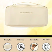 Premium Travel Makeup  Toiletry Organizer Pouch With Zipper  Handle(1 Pc) thumbnail 3