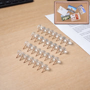 Transparent Crystal Head Push Pins Set For Notice Board (30 Pc) thumbnail 1