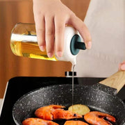 2 In 1 Glass Oil Dispenser Jar  Bottle With Brush (1 Set) thumbnail 4