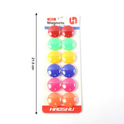 Colorful Round Refrigerator Magnets Set (12 Pc Set) thumbnail 3