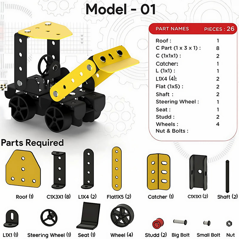 Aditi Stem Educational Mecha Racer Diy Construction Kit