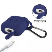 6473 Silicone Shockproof Protection Wireless Headphones Carrying Box Cover With Metal Keychain thumbnail 3