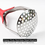 5493 Kitchen Food Masher Fruit Tool Masher Professional Masher Kitchen Tool Kitchen Masher With Comfortable Grip Heavy Duty Potato Masher Perfect For Bean Vegetable Fruits Masher (1 Pc) thumbnail 4